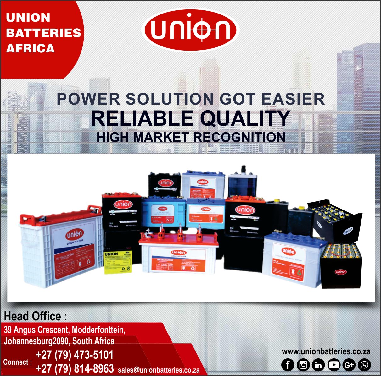 Commercial & Industrial Equipment Supplier of Batteries